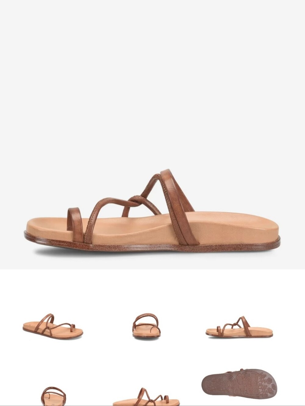 Korks Women's Metallic Bronze Strappy Slide Sandal Sz 8 - Picture 6 of 11